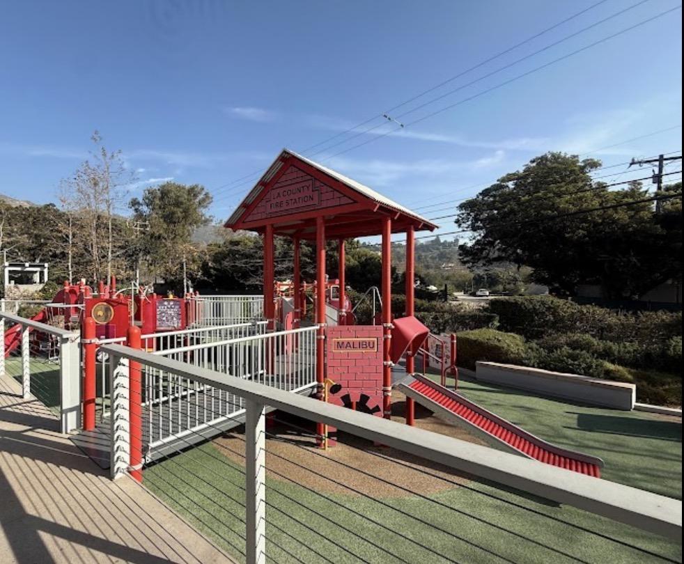 Firetruck themed Playground + Malibu Farmers Market Adventure
