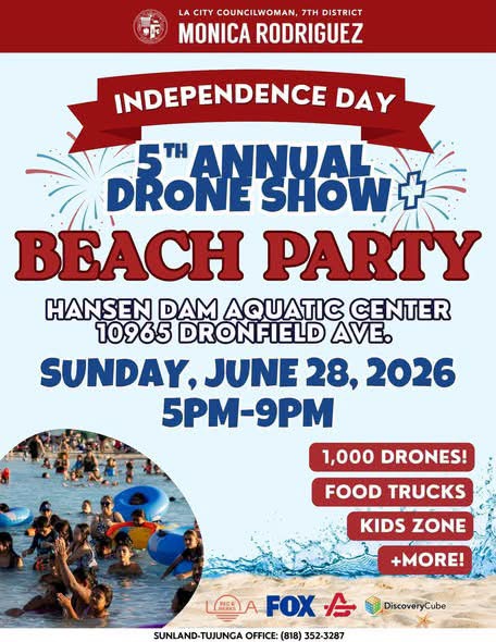 5th Annual Drone Show + Beach Party at Hansen Dam