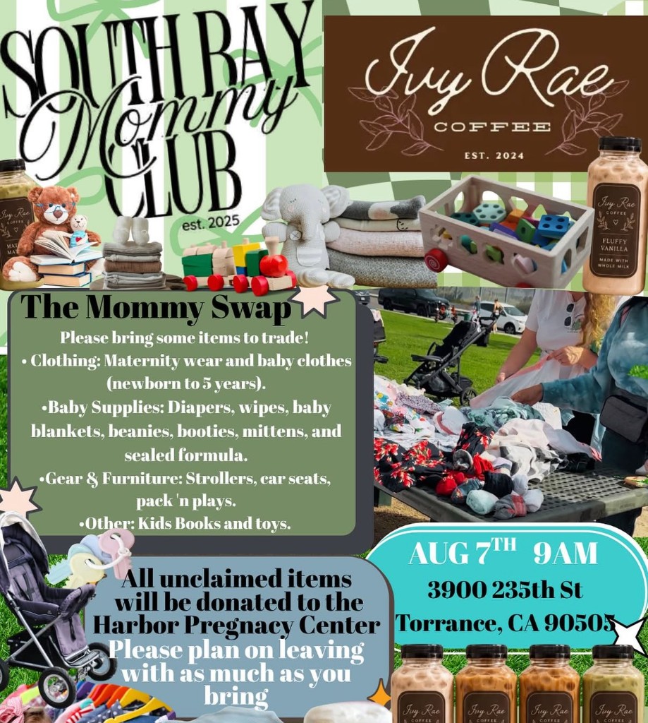 The Mommy Swap — South Bay Mommy Club × Ivy Rae Coffee at Wilson Park